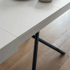 Tavolino da Salotto Trasformabile in Legno e Metallo, Made in Italy - Sanrocco