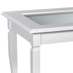 Tavolino da Soggiorno con Bacheca in Vetro Made in Italy - Demetra