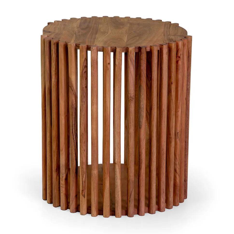 Tavolino da Soggiorno Realizzato in Legno di Acacia - Vortice