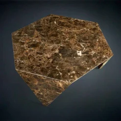 Tavolino di servizio completamente in marmo Ruche