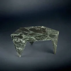 Tavolino di servizio completamente in marmo Ruche