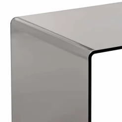 Tavolino fumé design moderno 50x50cm Terry Big, made in Italy