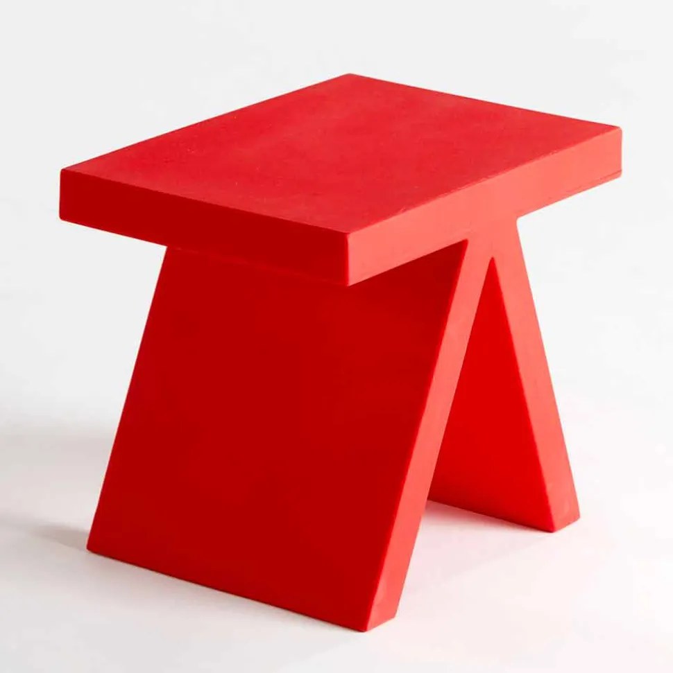 Tavolino geometrico colorato Slide Toy da interni, prodotto in Italia
