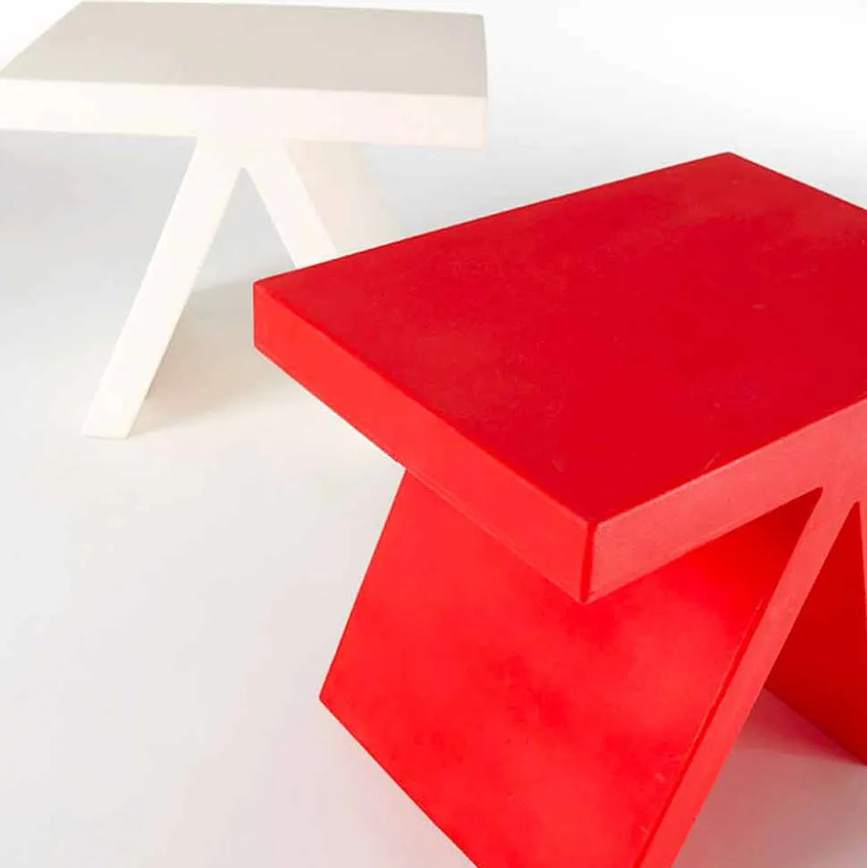 Tavolino geometrico colorato Slide Toy da interni, prodotto in Italia