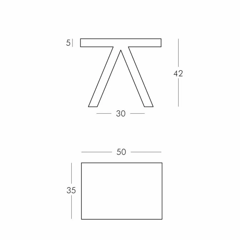 Tavolino geometrico colorato Slide Toy da interni, prodotto in Italia