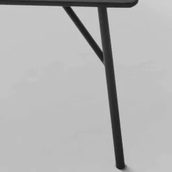 Tavolino in MDF grigio antracite di design Mek made in Italy
