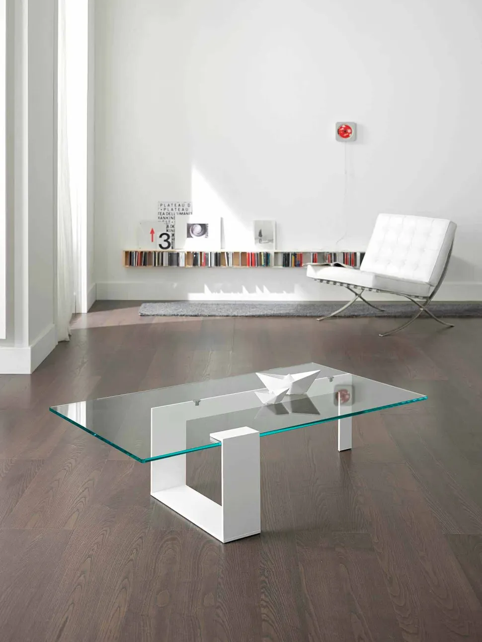 Tavolino in Vetro Extrachiaro da Salotto di Design Moderno Made in Italy – Scoby