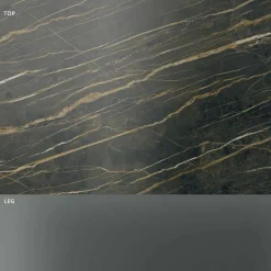 Tavolino Lato Divano da Salotto con Piano in Ceramica e Vetro Fumè - Random