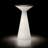 Tavolino Luminoso da Esterno in Polipropilene Bianco Made in Italy - Desmond
