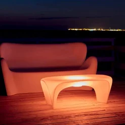 Tavolino Luminoso RGB da Esterno o Interno Design in Plastica - Lily by Myyour
