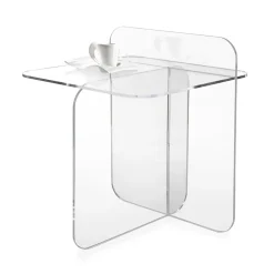 Tavolino Moderno da Soggiorno in Plexiglass Made in Italy - Ariel