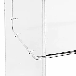 Tavolino moderno in plexyglass L50 x H76 x P40 cm  Aza, made in Italy