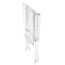 Tavolino Pieghevole con Vassoio in Plexiglass Trasparente 2 Misure - Robbie