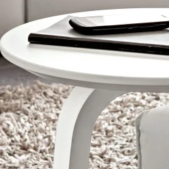Tavolino Salotto in MDF laccato con Struttura in Legno Massello Made in Italy - Tobiko