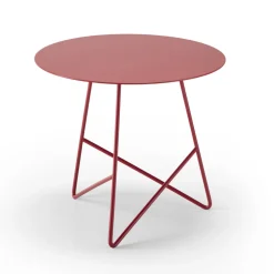 Tavolino Tondo da Giardino in Metallo di Vari Colori e 3 Dimensioni - Magali