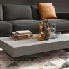 Tavolino Trasformabile Moderno con Piano Effetto Malta Made in Italy - Patroclo