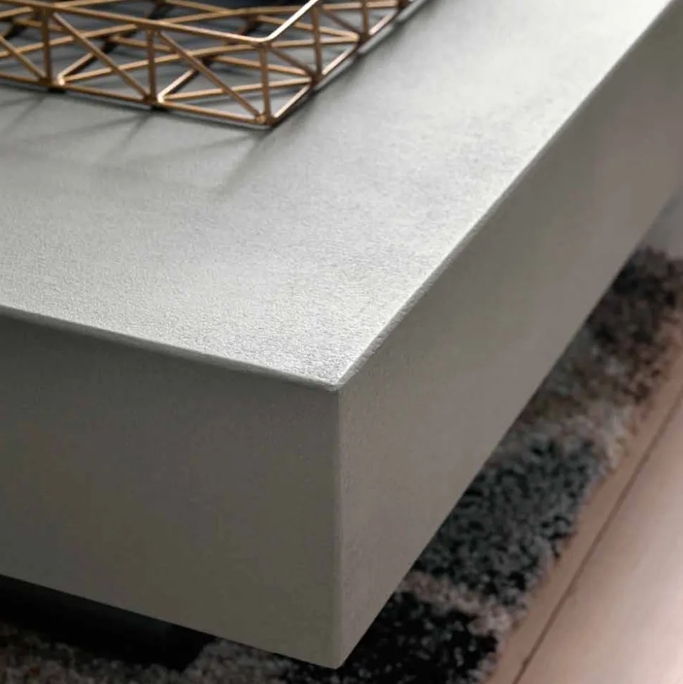 Tavolino Trasformabile Moderno con Piano Effetto Malta Made in Italy - Patroclo
