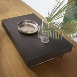 Tavolino Trasformabile Moderno in Metallo e Legno Made in Italy - Universe