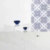 Tavolino trasparente design moderno 40x40cm Terry Small, made in Italy