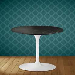 Tavolino Tulip Eero Saarinen H 41 in Ceramica Somnia Made in Italy - Scarlet