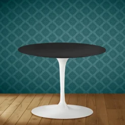 Tavolino Tulip Eero Saarinen H 41 in Ceramica Domoos Made in Italy - Scarlet
