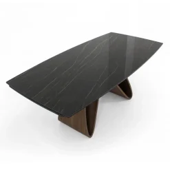 Tavolo Allugabile a 276 cm in Ceramica Noir Desir Made in Italy - Equatore