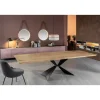 Tavolo Allungabile a 300 cm con Base in Metallo e Piano in Rovere - Marina