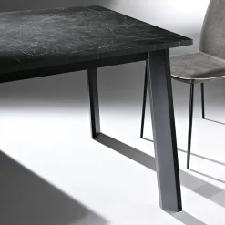 Tavolo Allungabile a 220 cm con Base Faggio Grafite Made in Italy - Toles