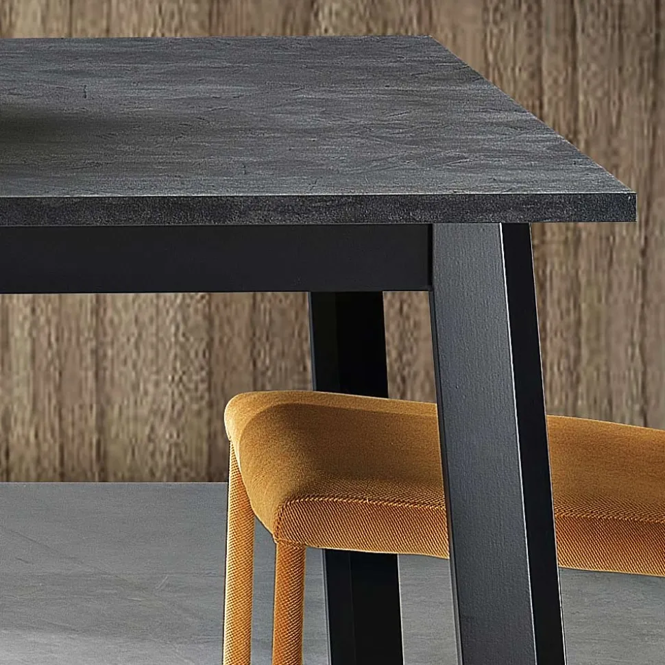 Tavolo Allungabile a 220 cm con Base Faggio Grafite Made in Italy - Toles