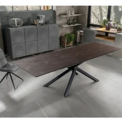 Tavolo Allungabile a 270 cm con Piano in HPL e Base in Alluminio - Cerca