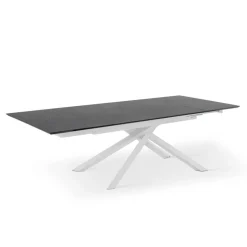 Tavolo Allungabile a 270 cm con Piano in HPL e Base in Alluminio - Cerca