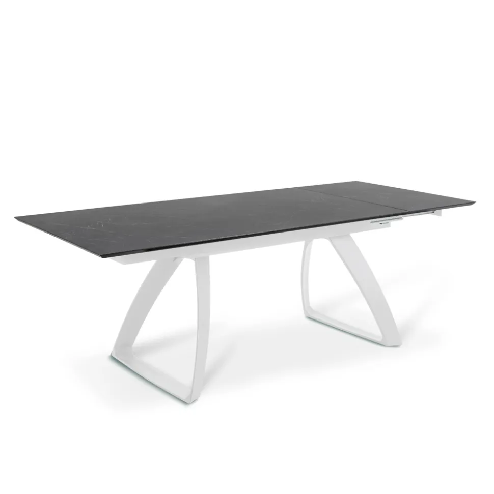 Tavolo Allungabile a 270 cm con Piano in HPL e Base in Alluminio - Villongo