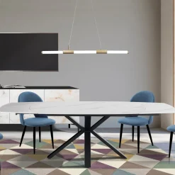 Tavolo Allungabile a 210 cm in Acciaio e Ceramica - Bavosa
