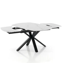 Tavolo Allungabile a 210 cm in Acciaio e Ceramica - Bavosa