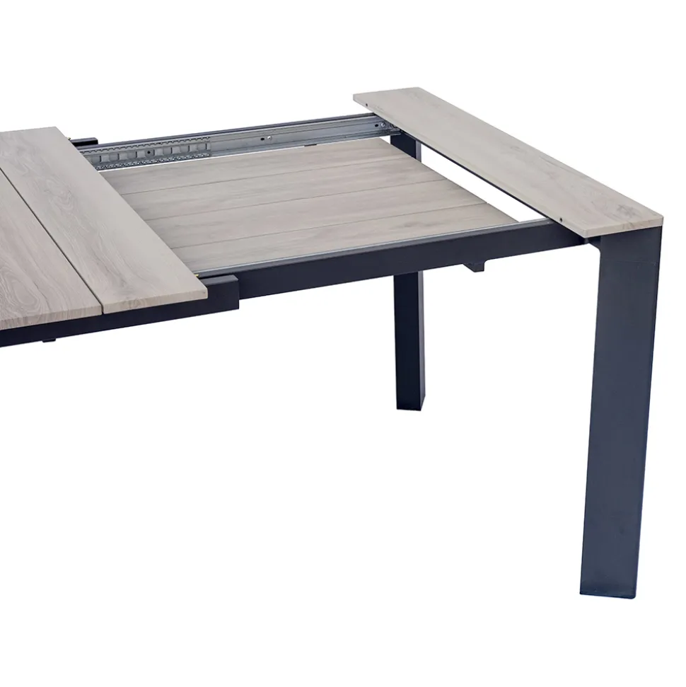 Tavolo Allungabile a 276 cm in Alluminio Effetto Legno - Orava