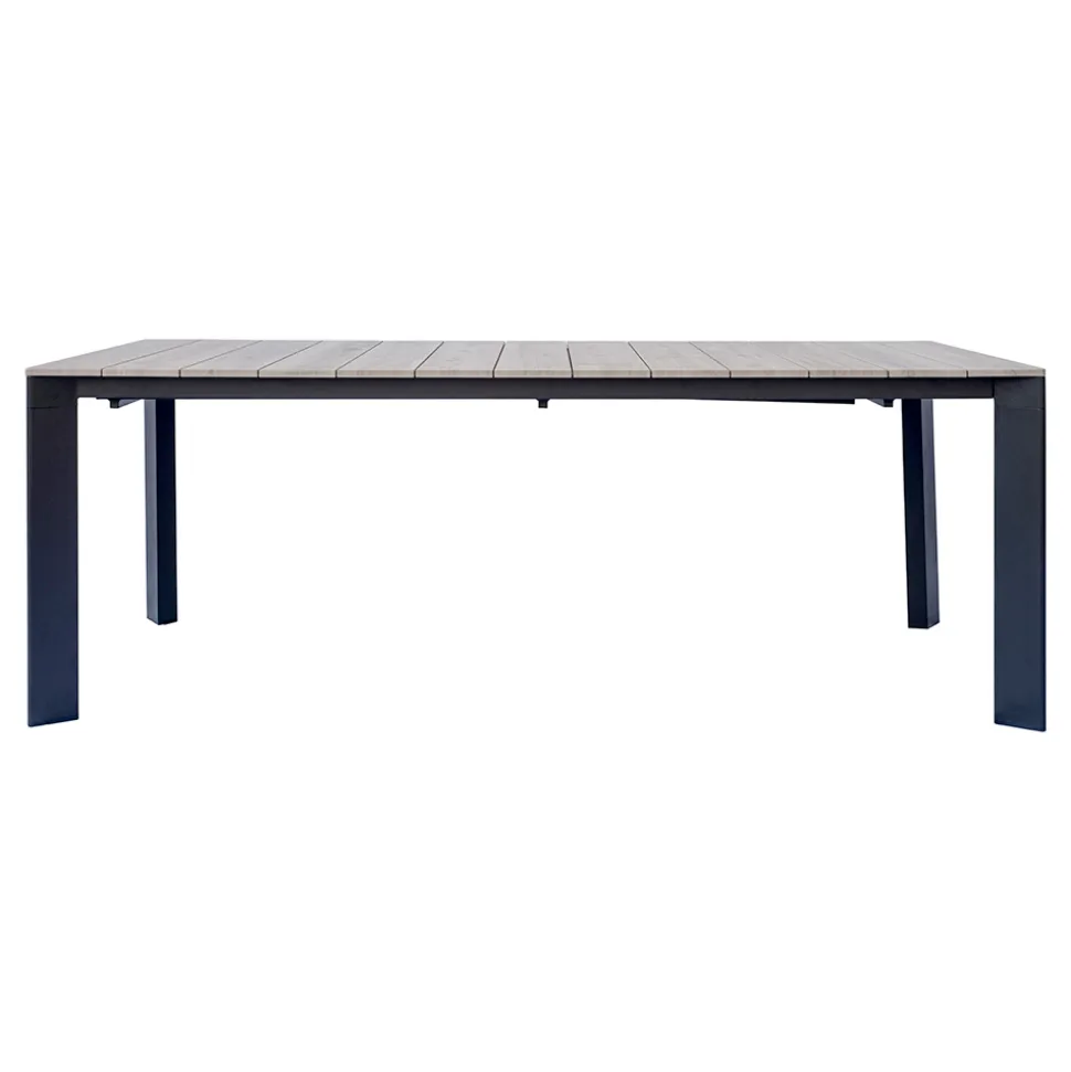 Tavolo Allungabile a 276 cm in Alluminio Effetto Legno - Orava