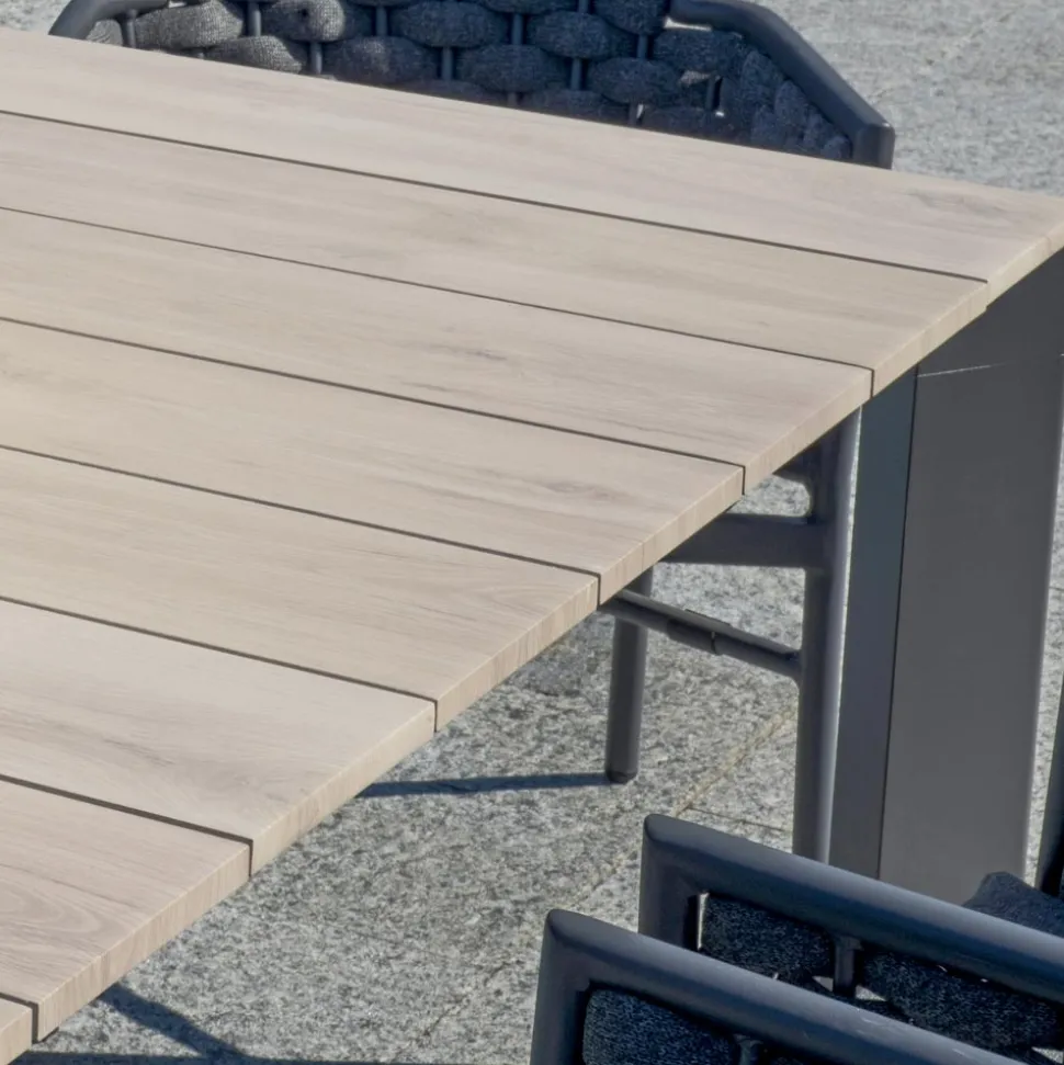 Tavolo Allungabile a 276 cm in Alluminio Effetto Legno - Orava