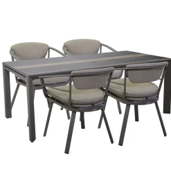 Tavolo Allungabile a 300 cm in Alluminio con Inserto in HPL - Righello