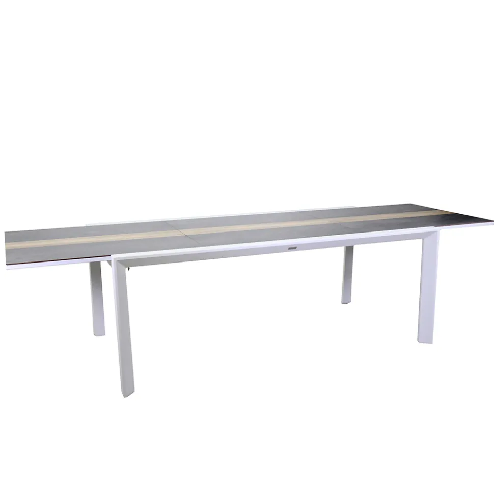 Tavolo Allungabile a 300 cm in Alluminio con Inserto in HPL - Righello