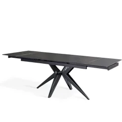 Tavolo Allungabile a 240 cm in Ceramica e Base in Metallo - Bouquet