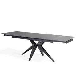 Tavolo Allungabile a 240 cm in Ceramica e Base in Metallo - Bouquet