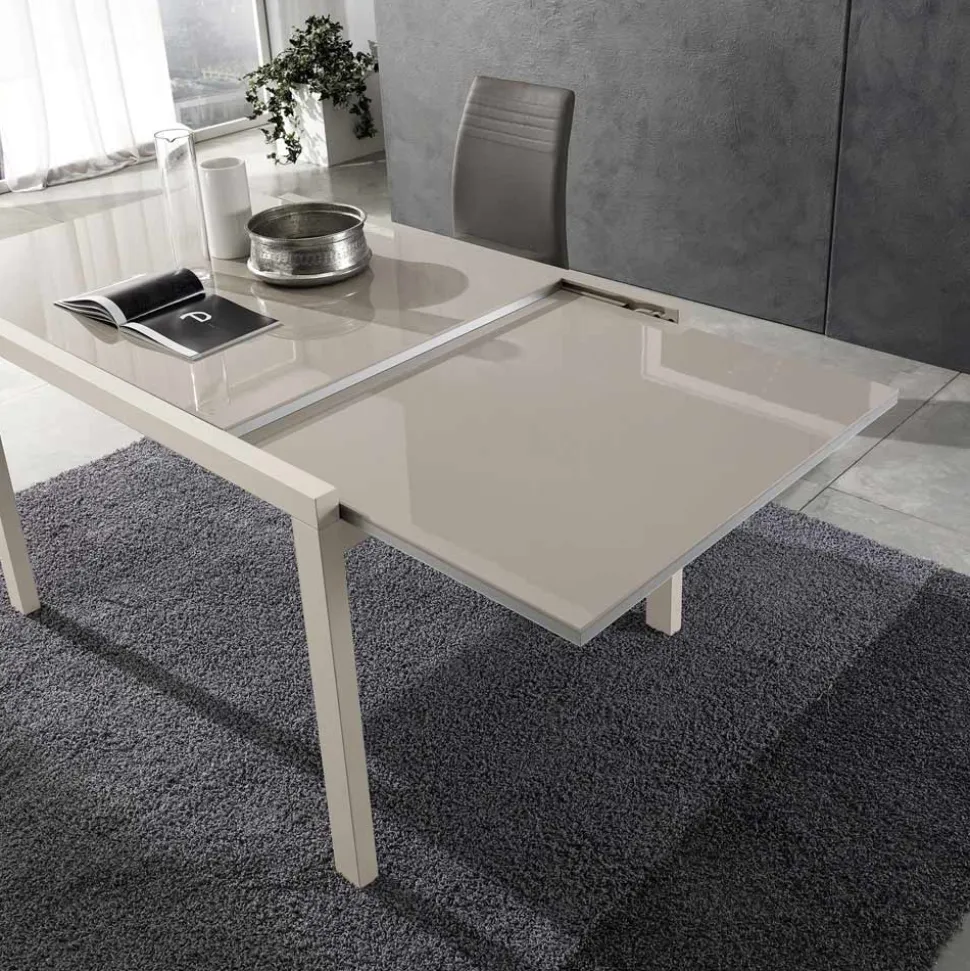Tavolo Allungabile a 240 cm in Legno Laccato Design Made in Italy - Jacobs
