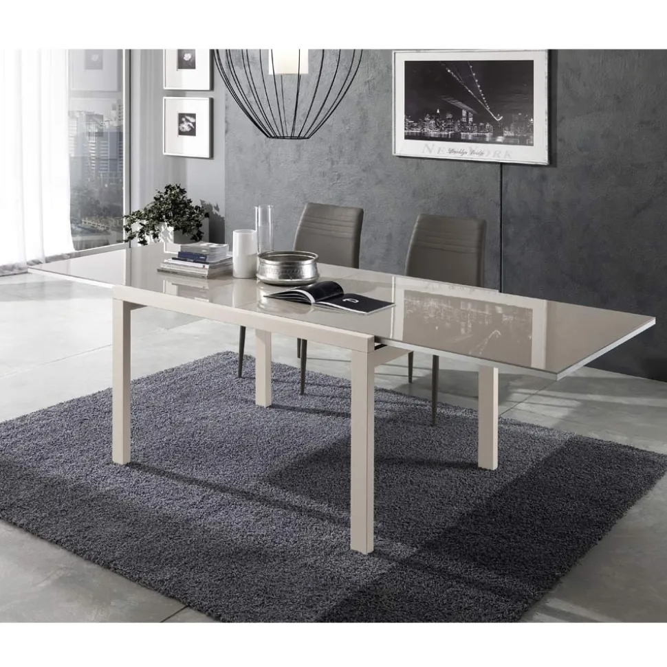 Tavolo Allungabile a 240 cm in Legno Laccato Design Made in Italy - Jacobs