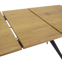 Tavolo Allungabile a 180 cm in MDF Effetto Legno con Venatura in Rilievo - Schiuma