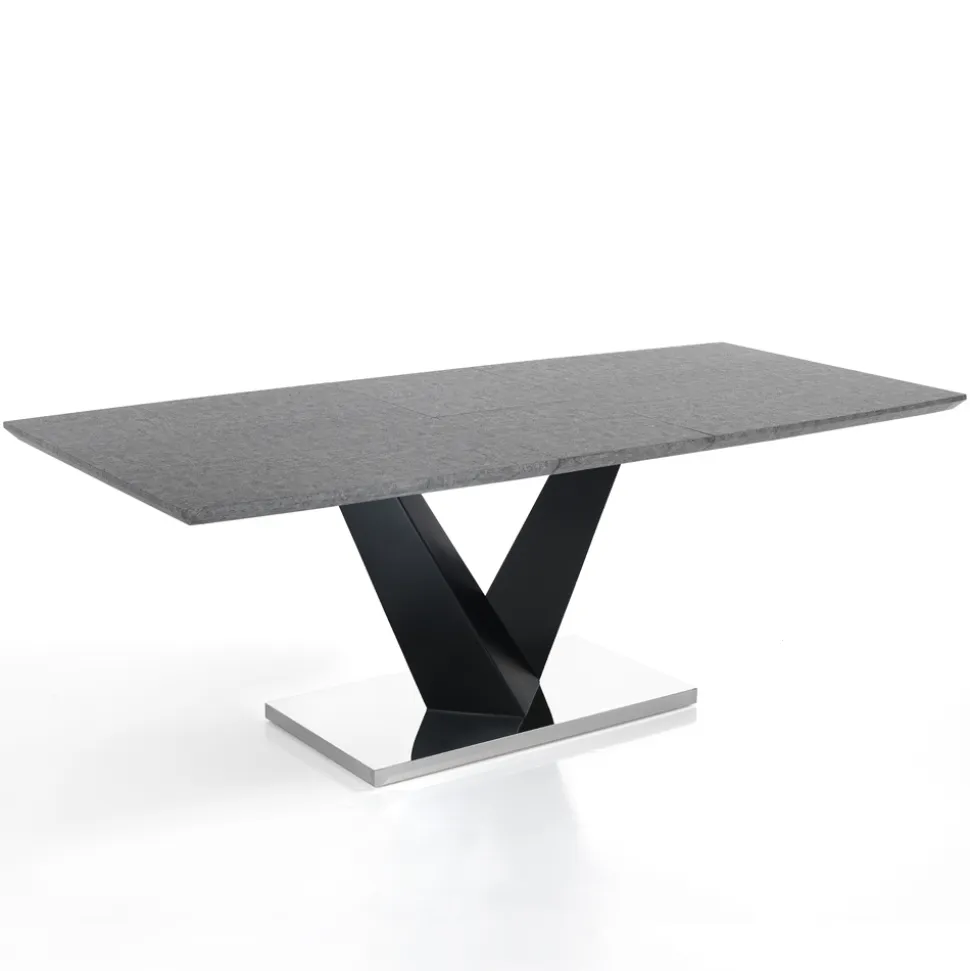 Tavolo Allungabile a 200 cm in MDF Cemento - Olmio