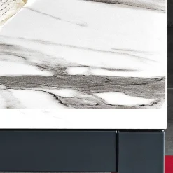 Tavolo Allungabile a 180 cm in Metallo Antracite Made in Italy - Beatrise