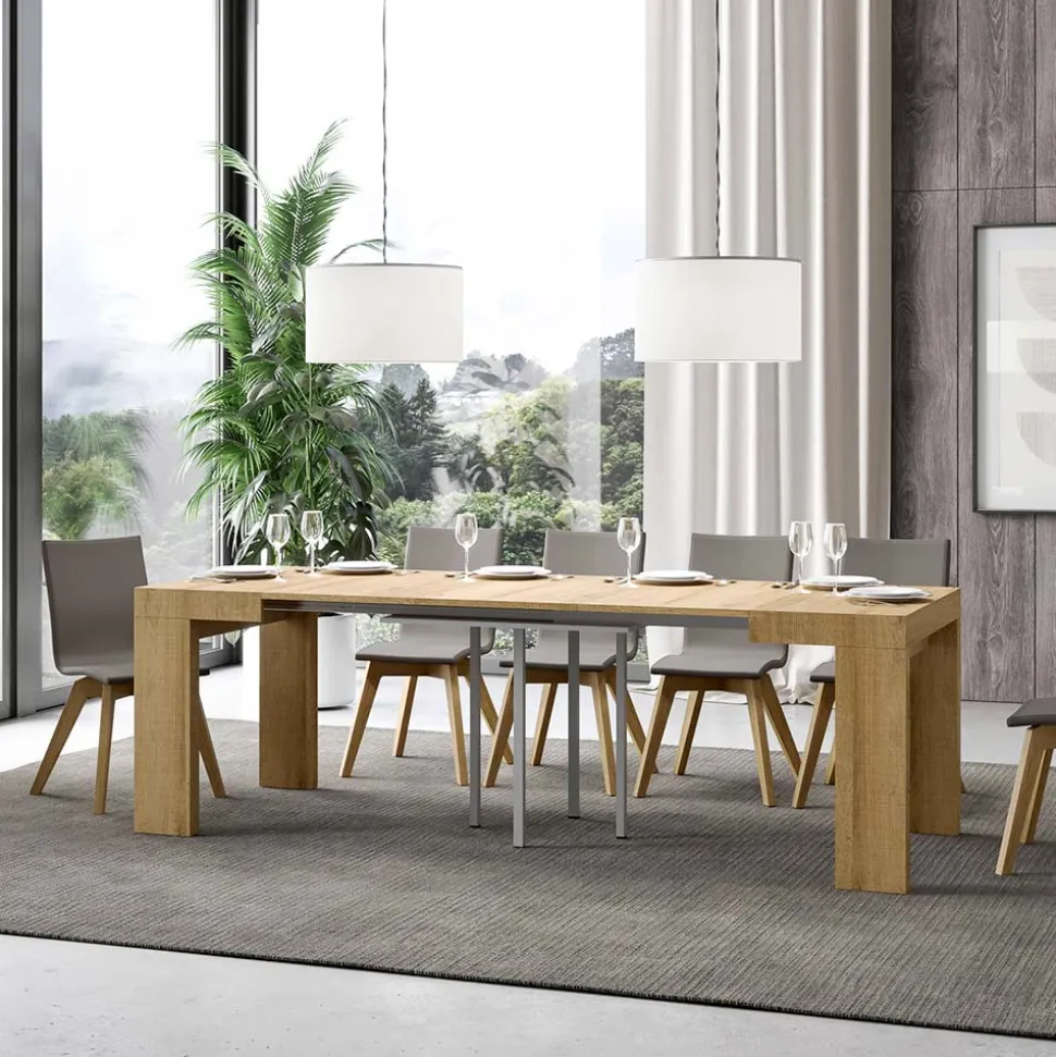 Tavolo Allungabile a 246 cm in Microparticelle di Legno Made in Italy - Albero