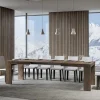 Tavolo Allungabile a 440 cm in Microparticelle di Legno Made in Italy - Albero