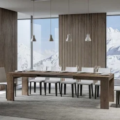 Tavolo Allungabile a 440 cm in Microparticelle di Legno Made in Italy - Albero