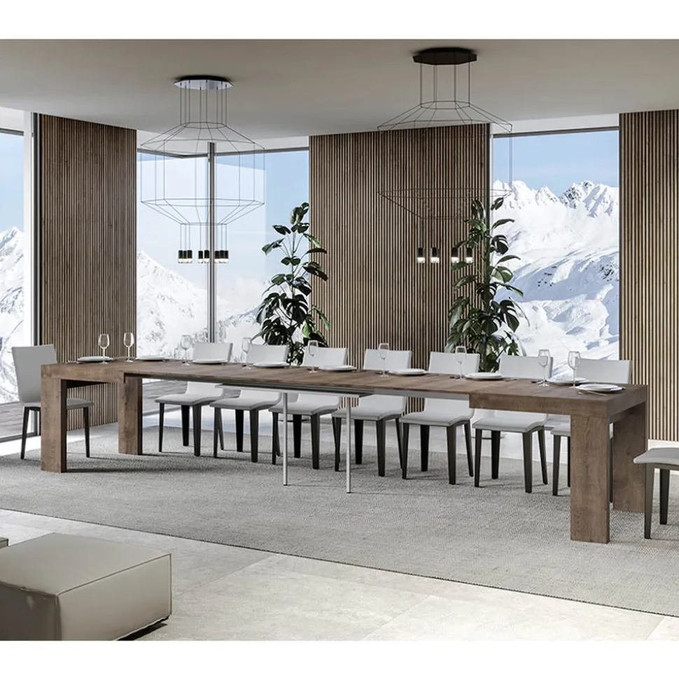 Tavolo Allungabile a 440 cm in Microparticelle di Legno Made in Italy - Albero